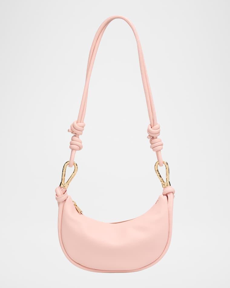 Avery Curved Leather Crossbody Bag by SIMKHAI