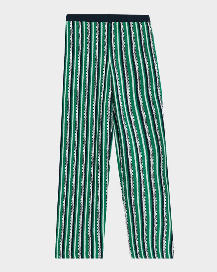 Brenner Knit Straight-Leg Pants by SIMKHAI
