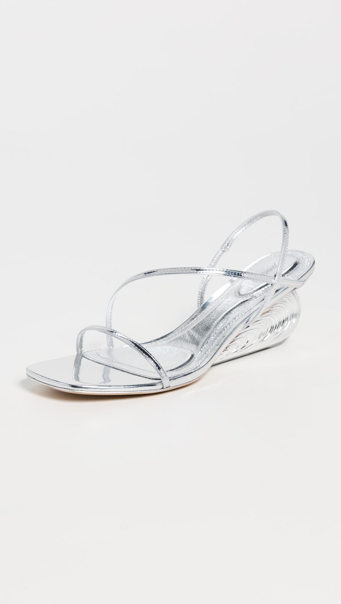 Bridget Oyster Shell Wedge Sandals by SIMKHAI