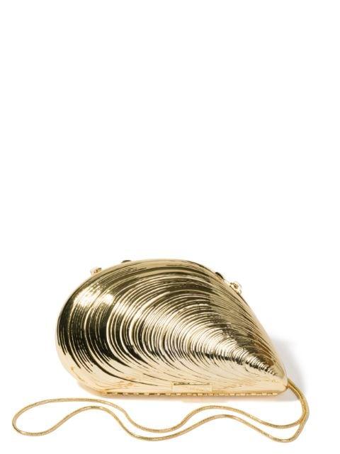 Bridget shell-shapped clutch by SIMKHAI