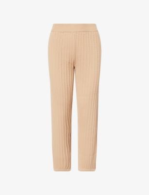 Cable-Knit Straight-Leg Cotton And Cashmere Trousers by SIMKHAI