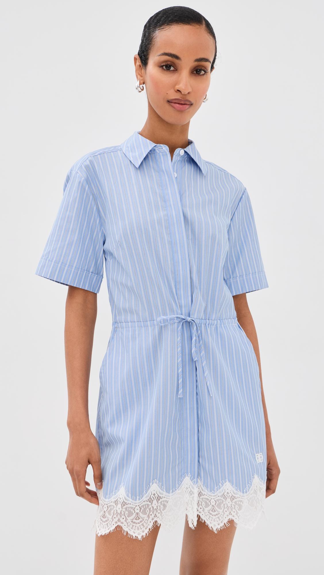Calder Cotton Lace Mini Dress by SIMKHAI