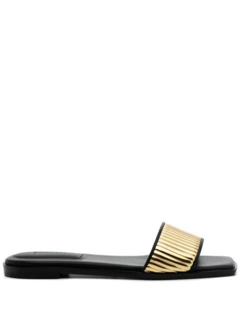 Carter leather slides by SIMKHAI