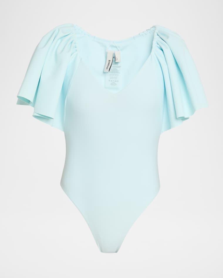 Cassidie Flutter One-Piece Swimsuit by SIMKHAI