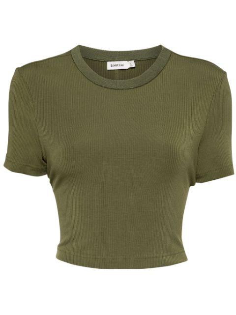 Cinta ribbed cropped top by SIMKHAI