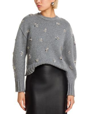 Coraline Beaded Sweater by SIMKHAI