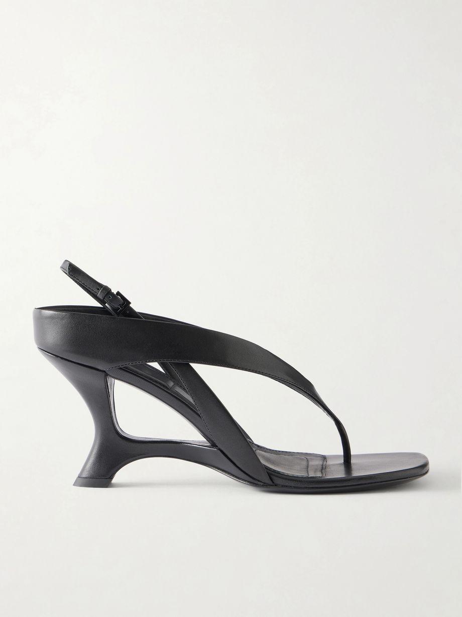 Darya leather wedge sandals by SIMKHAI