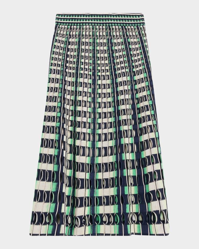 Drue Openwork Midi Skirt by SIMKHAI