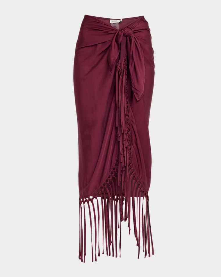 Elara Fringe-Trim Pareo Coverup by SIMKHAI