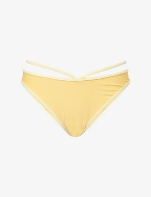 Emmalynn Criss-Cross Strap Bikini Bottoms by SIMKHAI