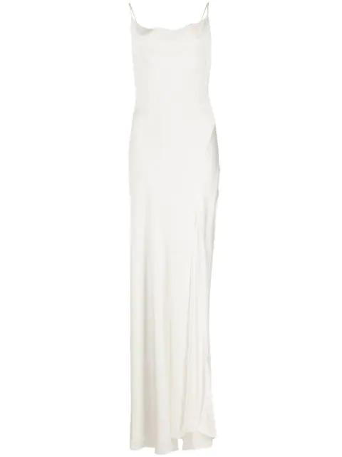 Finley crepe satin gown by SIMKHAI