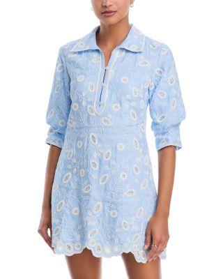 Freya Embroidered Mini Dress by SIMKHAI