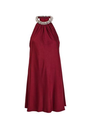 Hadleigh embellished satin mini dress by SIMKHAI
