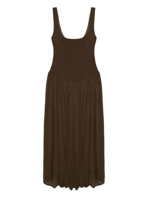 Jamie square-neck midi dress by SIMKHAI