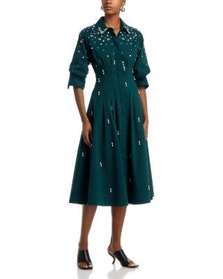 Jazz Embellished Shirt Dress by SIMKHAI