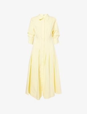 Jazz Pintuck Cotton Midi Dress by SIMKHAI