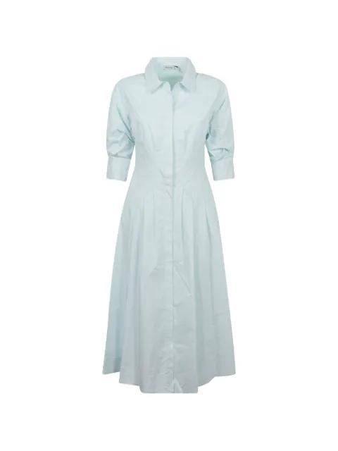 Jazz pleated poplin shirt dress by SIMKHAI