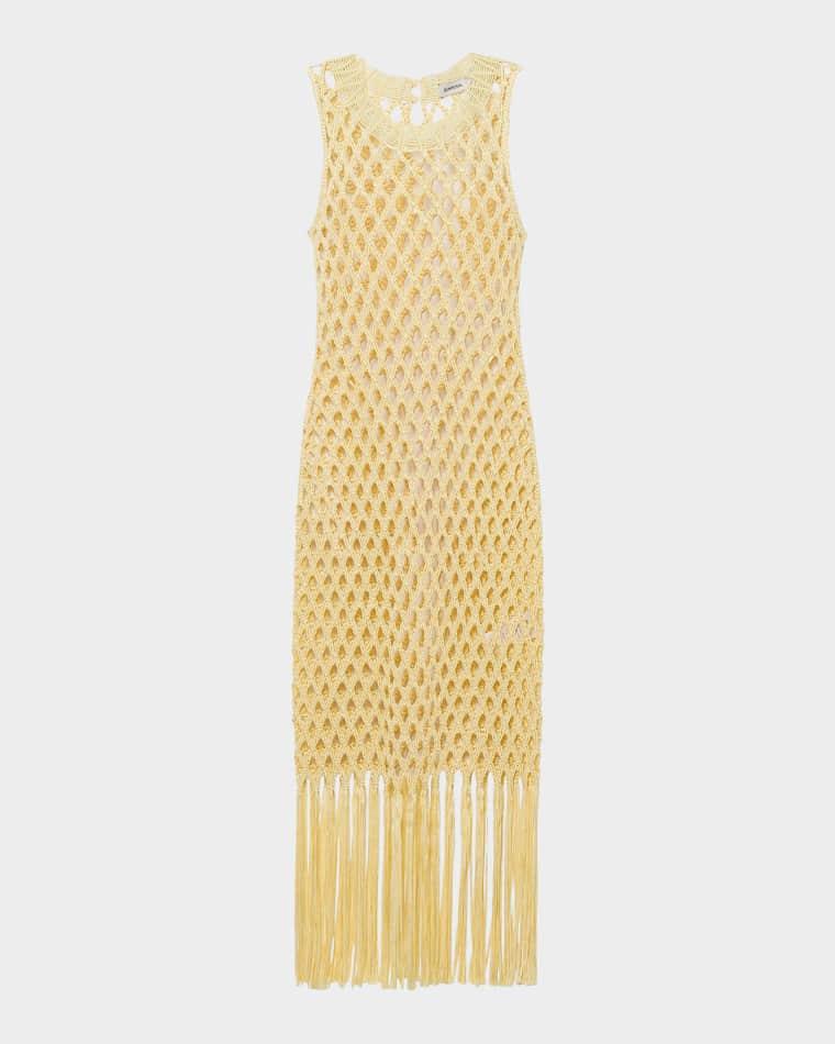 Jensen Macrame Midi Dress by SIMKHAI
