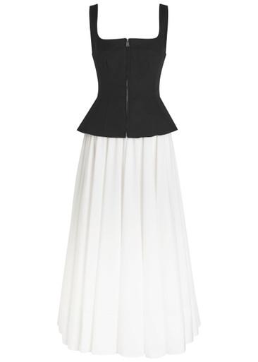 Jolynn colour-blocked woven maxi dress by SIMKHAI