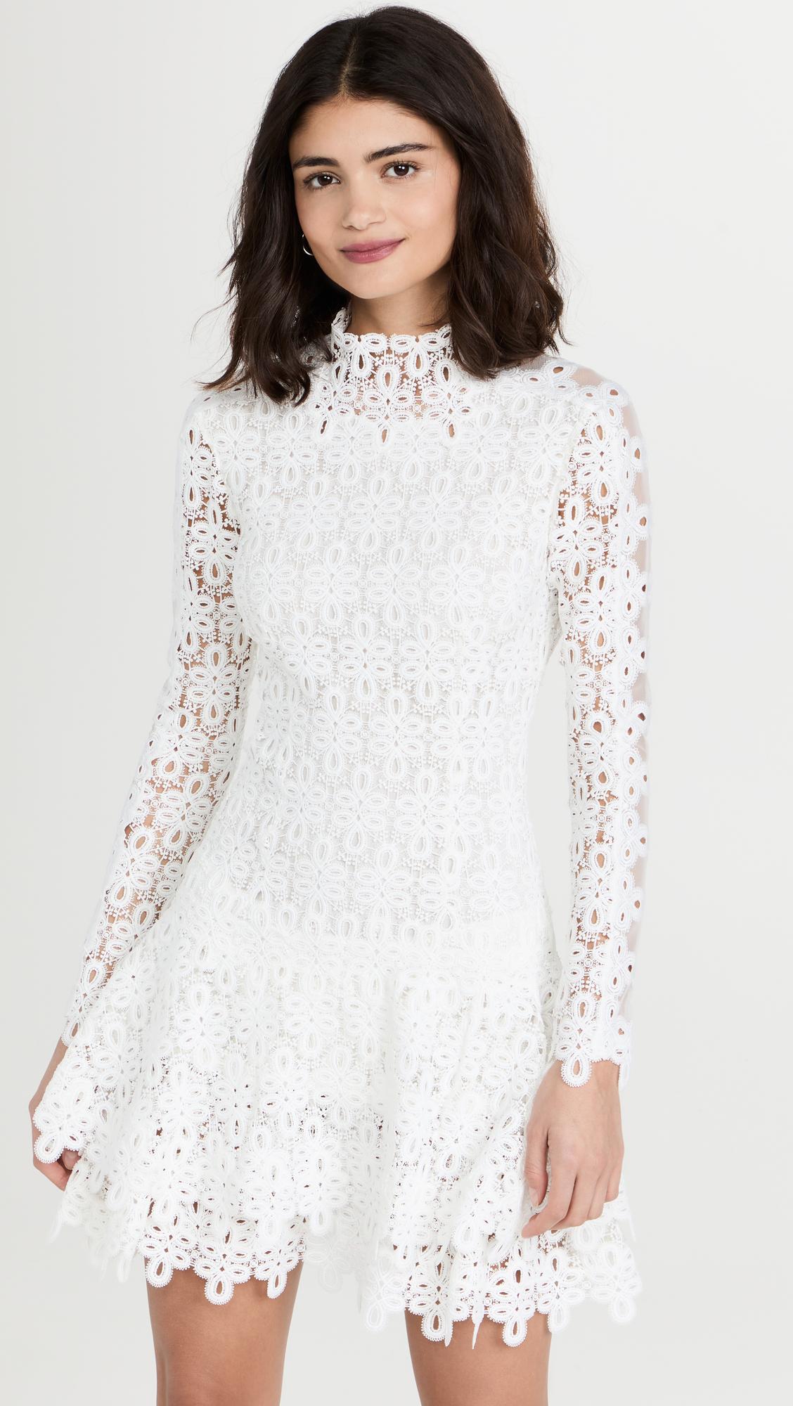 Joy Lace Mini Dress by SIMKHAI