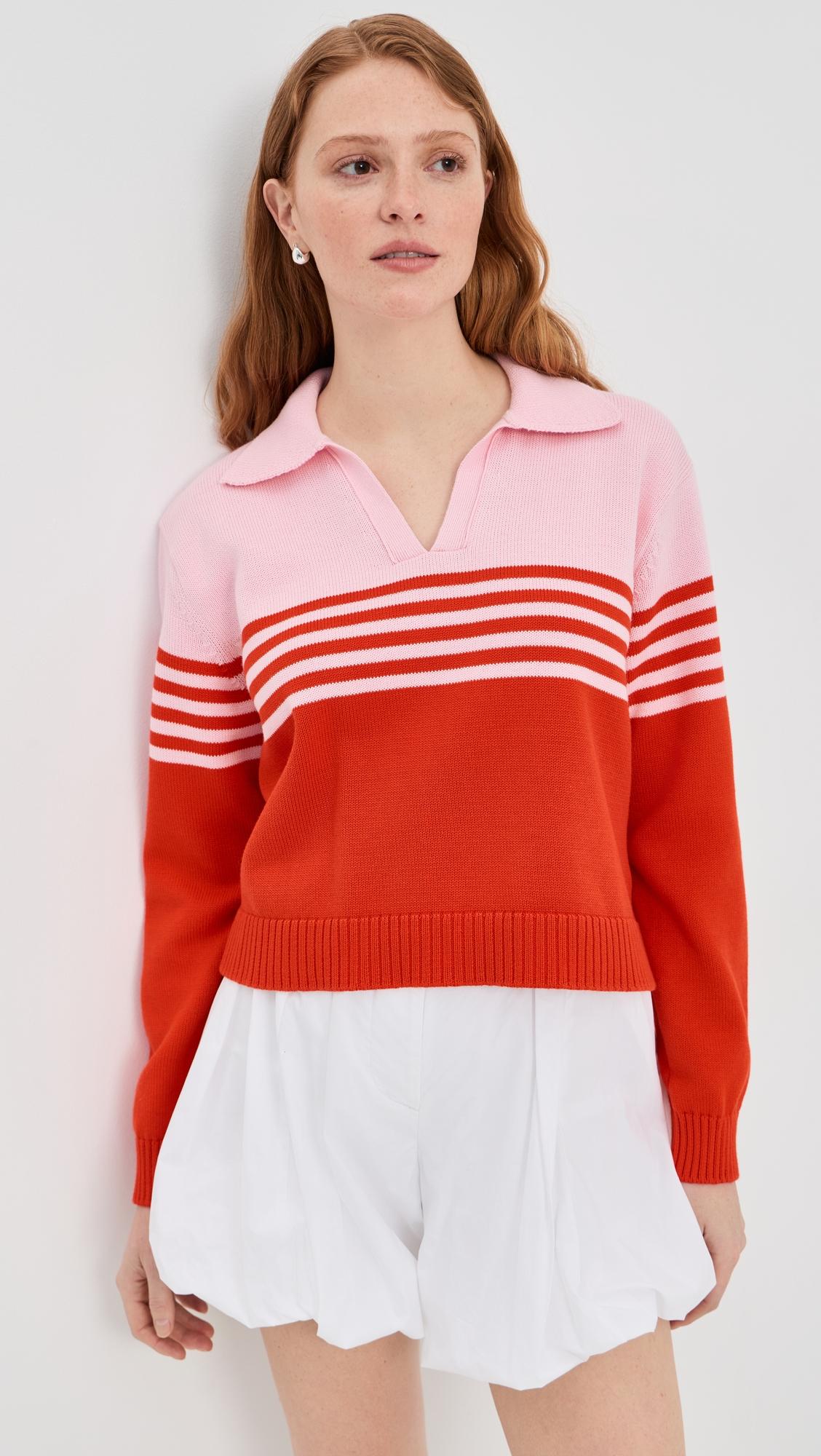 Jules Knit Polo Sweater by SIMKHAI