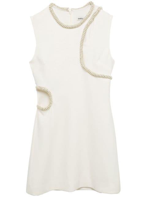 Kat crystal-embellished sleeveless dress by SIMKHAI