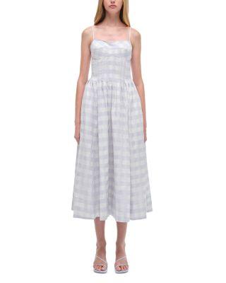 Kittiya Sleeveless Poplin Midi Dress by SIMKHAI