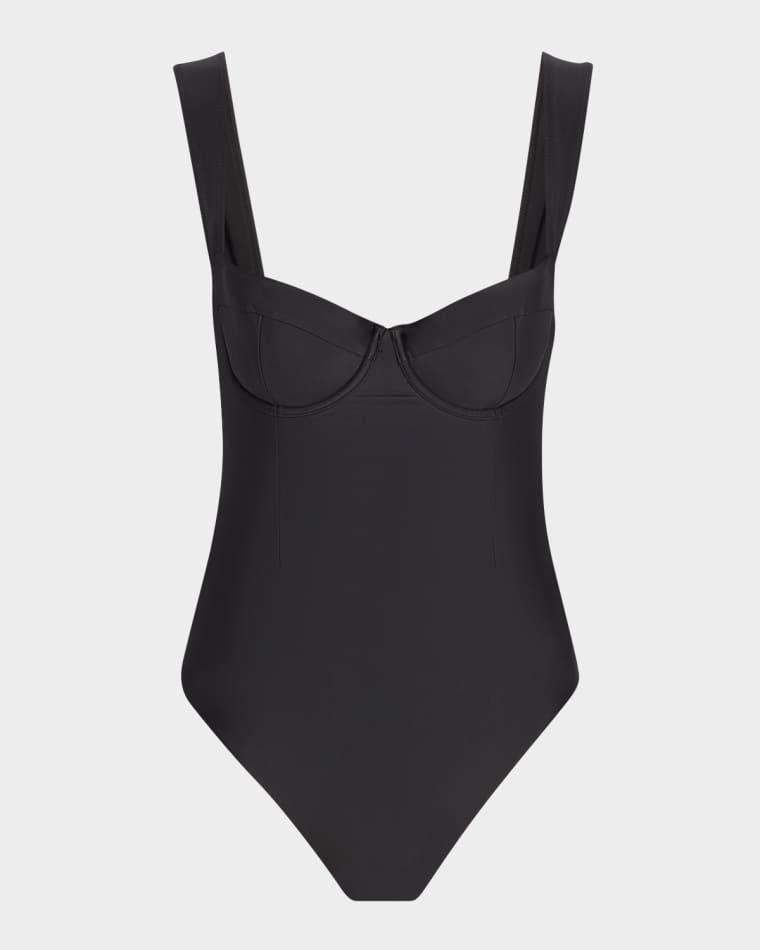 Kyle Bustier One-Piece Swimsuit by SIMKHAI