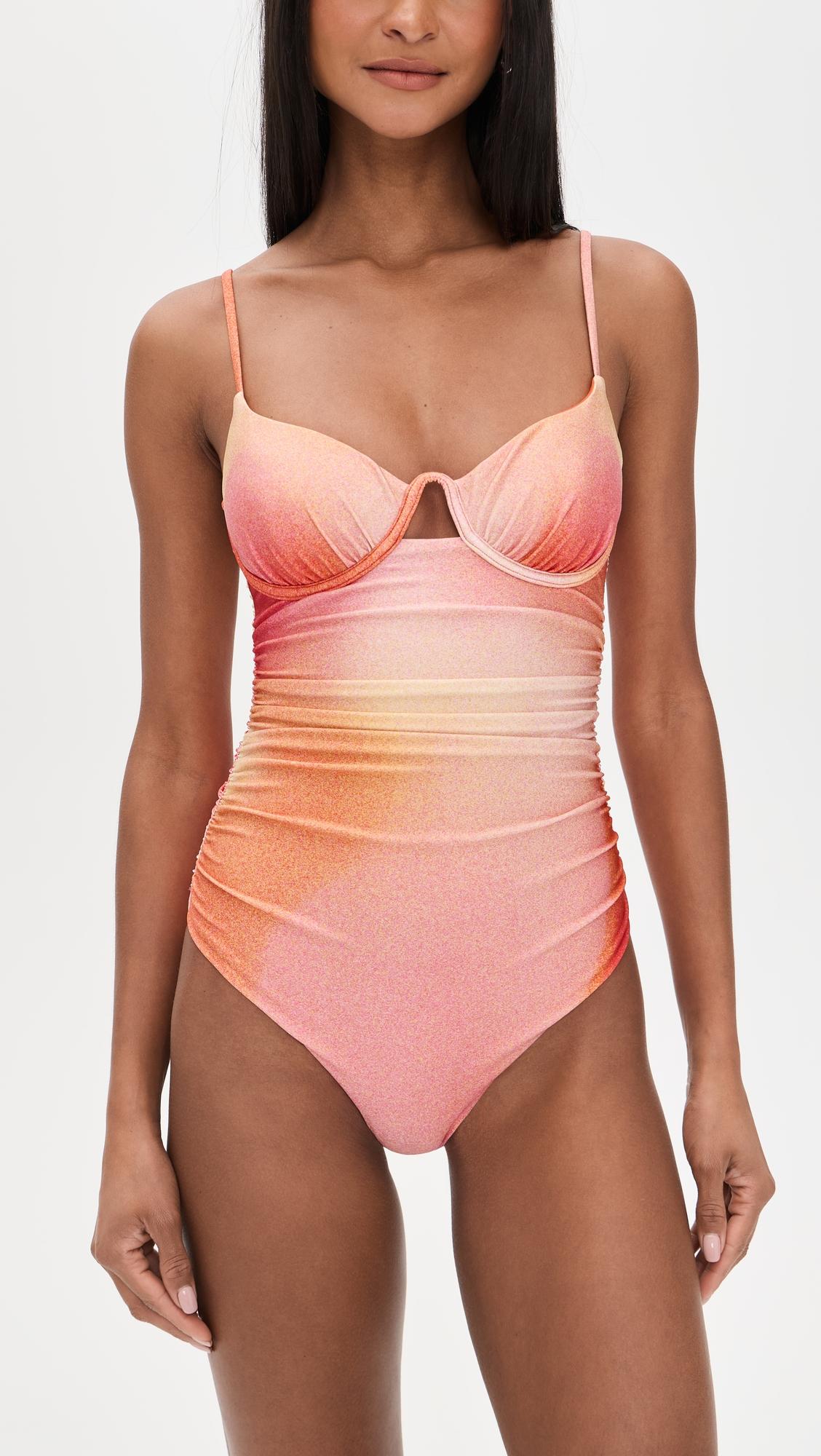 Laine Ruched One Piece by SIMKHAI
