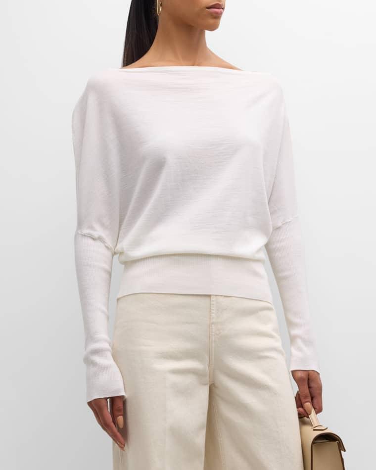 Lavina Draped Off-Shoulder Sweater by SIMKHAI