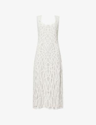 Leonora Open-Knit Cotton Midi Dress by SIMKHAI