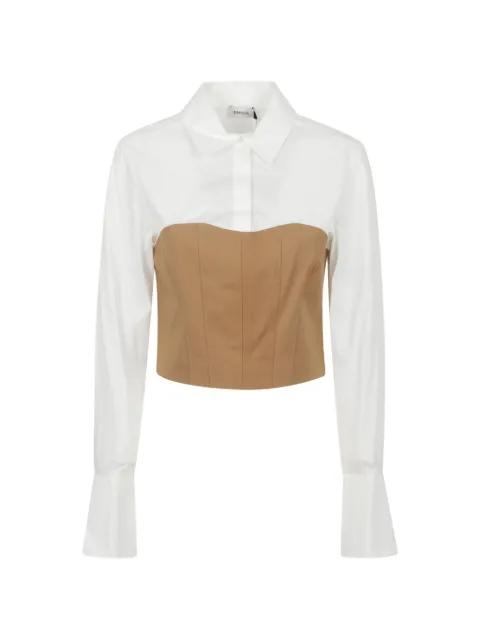 Lidey corset-style panelled shirt by SIMKHAI