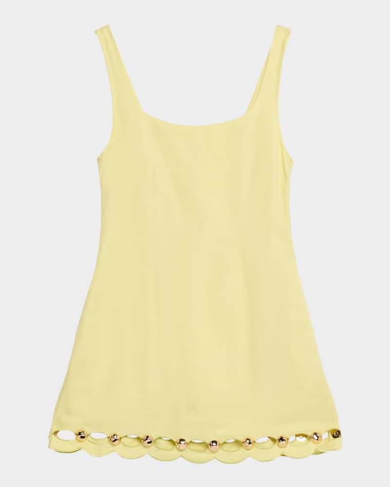 Lindley Linen-Blend Sleeveless Mini Dress by SIMKHAI