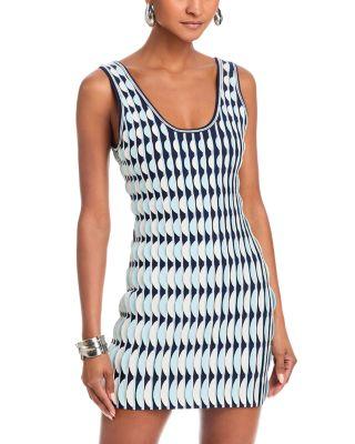 Lorien Geo Print Mini Dress by SIMKHAI