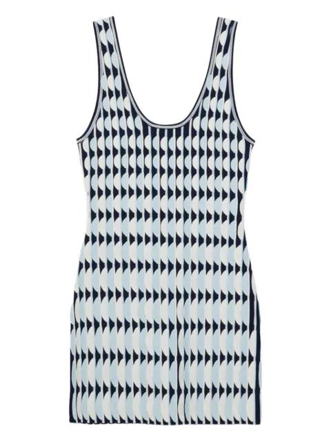 Lorien pattern sleeveless dress by SIMKHAI