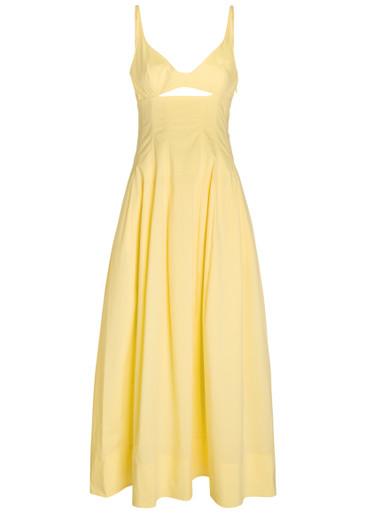 Maddy cotton-blend midi dress by SIMKHAI