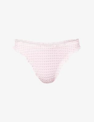 Maelie Ruched Bikini Bottoms by SIMKHAI