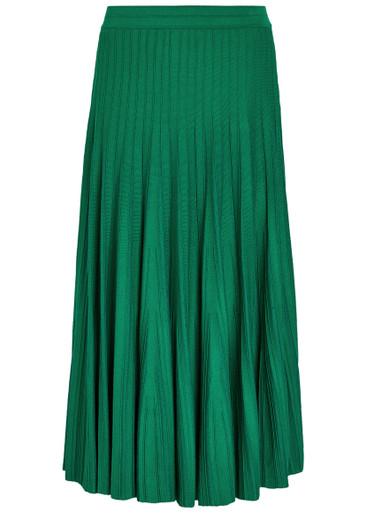 Margoux ribbed stretch-knit midi skirt by SIMKHAI