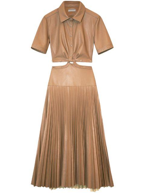 Maritza cut-out detail shirtdress by SIMKHAI