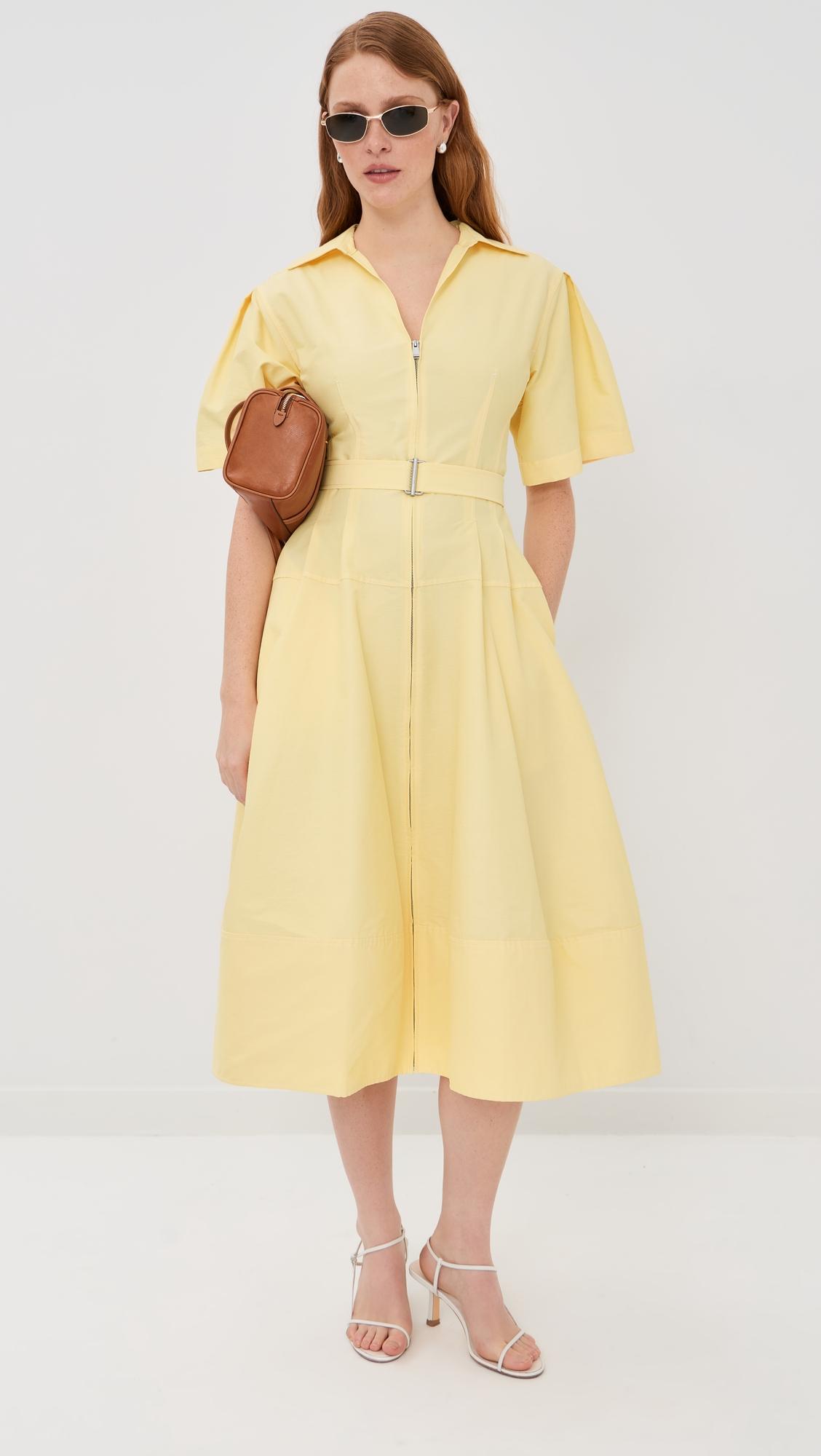 Meridith Cotton Midi Dress by SIMKHAI