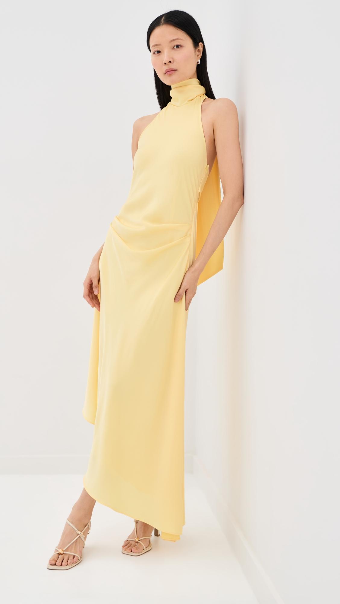 Monica Satin Midi Dress by SIMKHAI