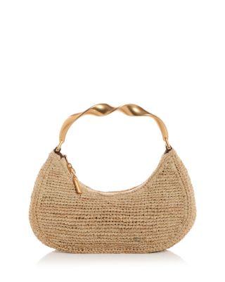 Nixi Twist Handle Raffia Bag by SIMKHAI
