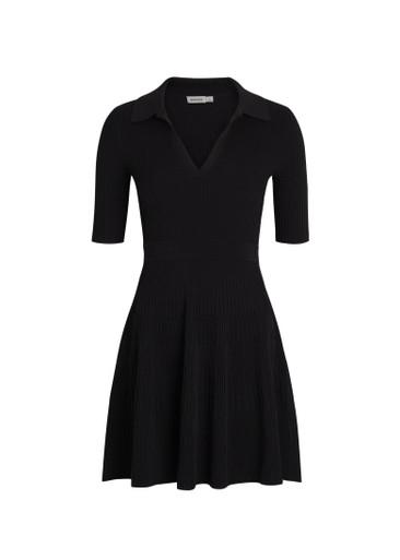 Patricia ribbed knit mini polo dress by SIMKHAI