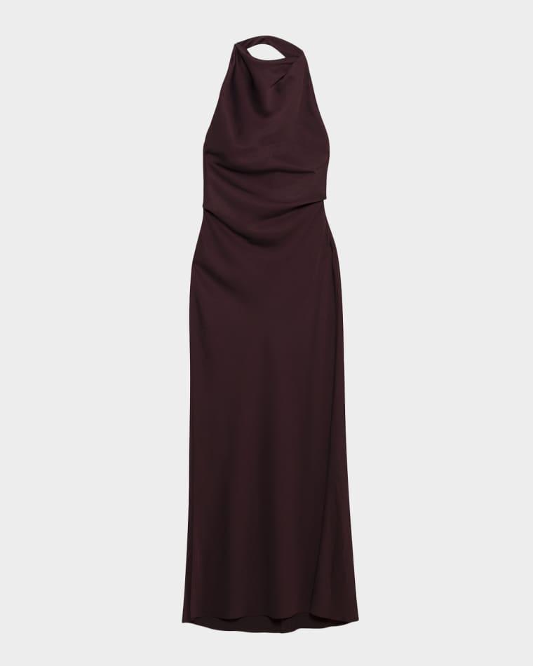 Reannon Draped Satin Gown by SIMKHAI