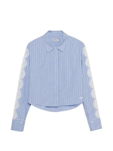 Renata lace-trimmed cropped shirt by SIMKHAI
