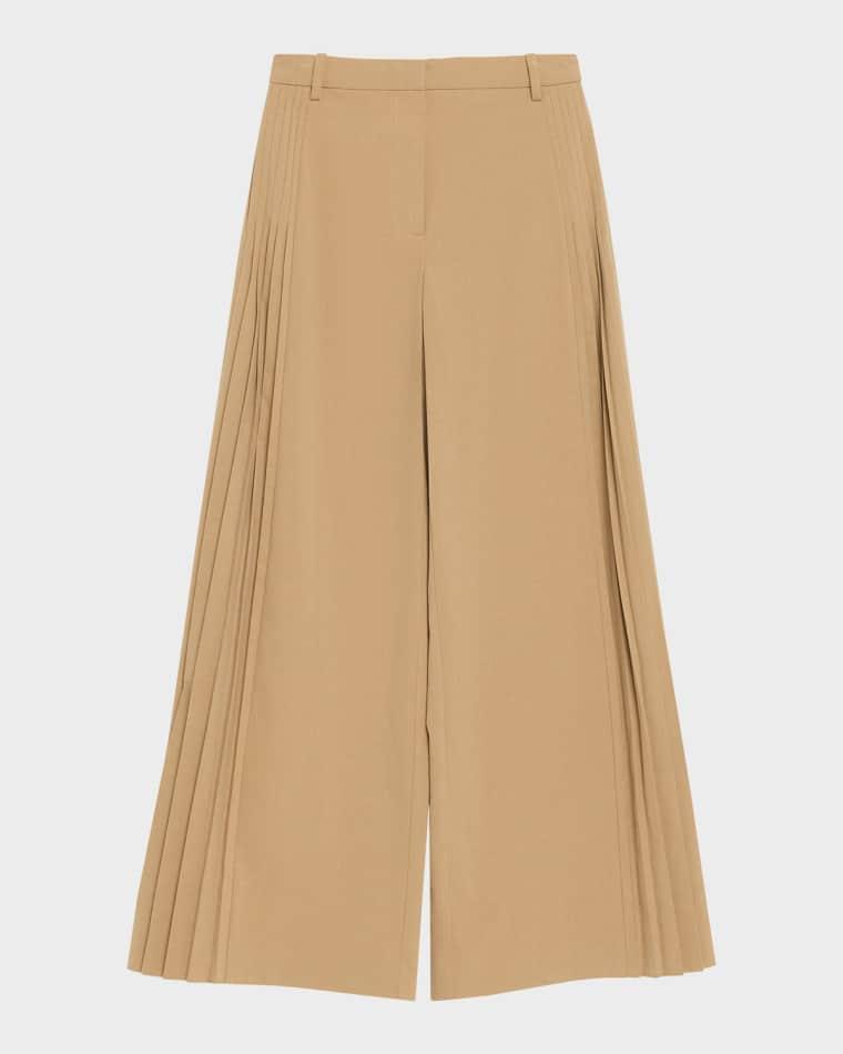 Romy Pleated Wide-Leg Pants by SIMKHAI