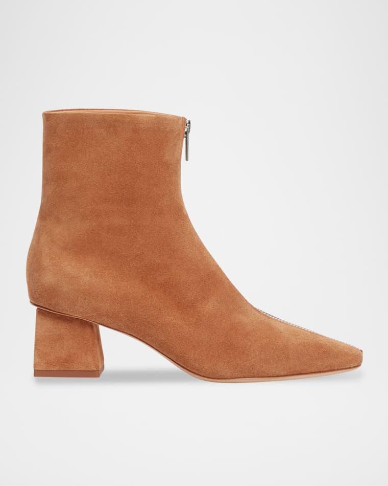 Ryder Suede Zip Booties by SIMKHAI
