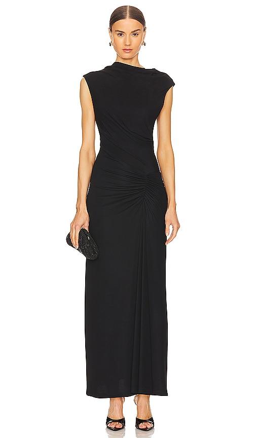 SIMKHAI Acacia Dress in Black by SIMKHAI