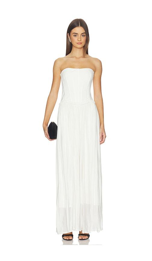 SIMKHAI Adalys Bustier Dress in Ivory by SIMKHAI