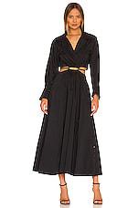 SIMKHAI Alex Cutout Dress in Black by SIMKHAI